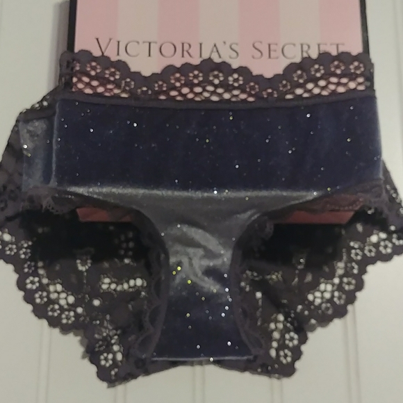 3/$25- VS Sparkly Silver Hipster Panty - Picture 2 of 10